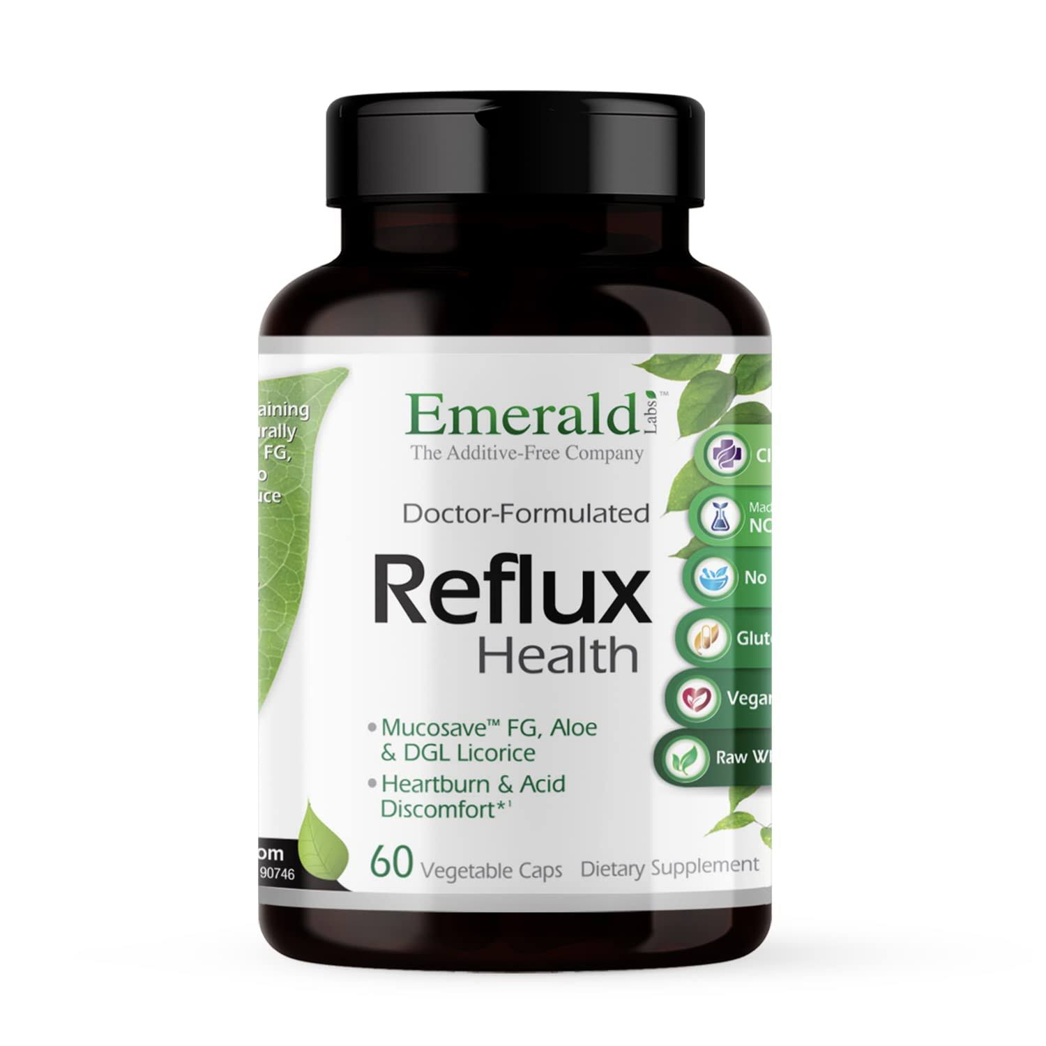 Emerald Labs Reflux Health - Acid Reflux Support Supplement with Mucos