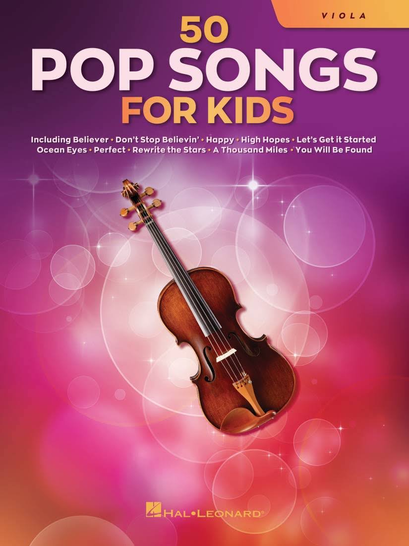 Hal Leonard 50 Pop Songs for Kids - Viola - Book