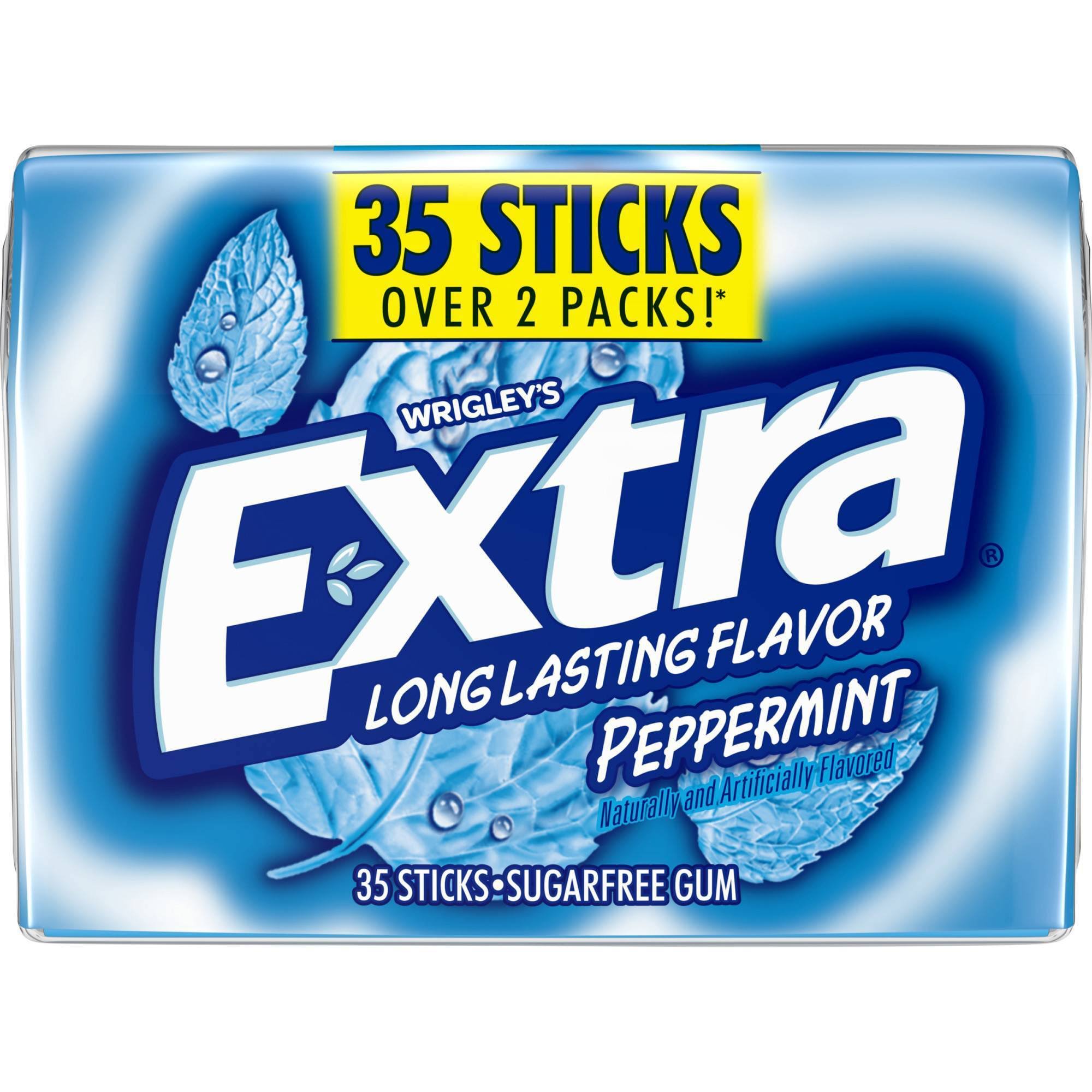 Extra Gum, Sugarfree, Peppermint - 35 sticks