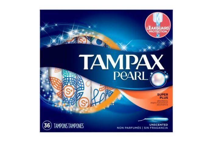Tampax Pearl Super Plus Tampons - Unscented, 36ct