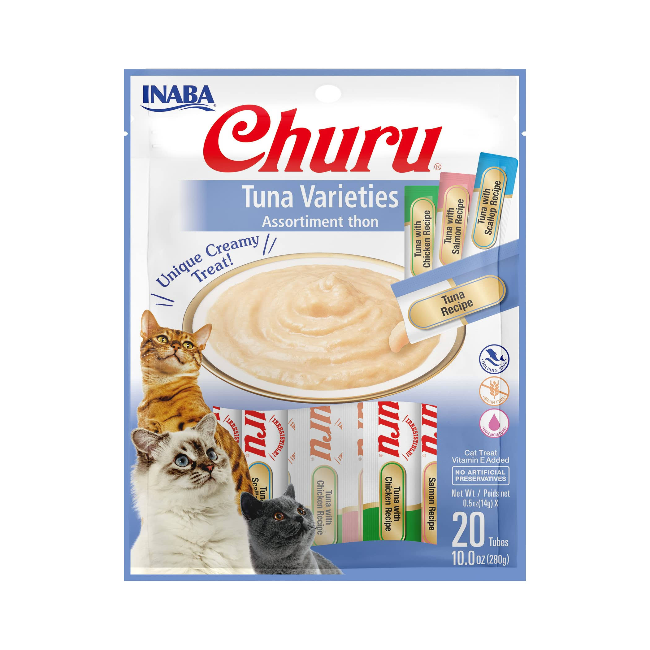 Churu Purée - Cat Treat - Tuna Varieties Bag 20 Tubes