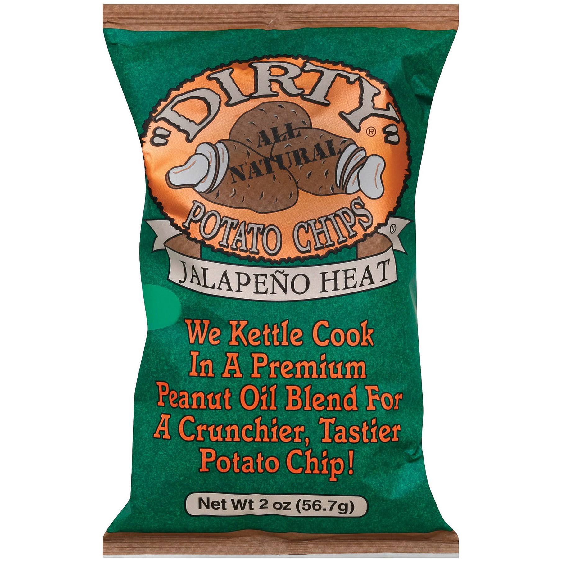 Dirty Chips - Jalapeno Heat - Case Of 25 - 2 Oz