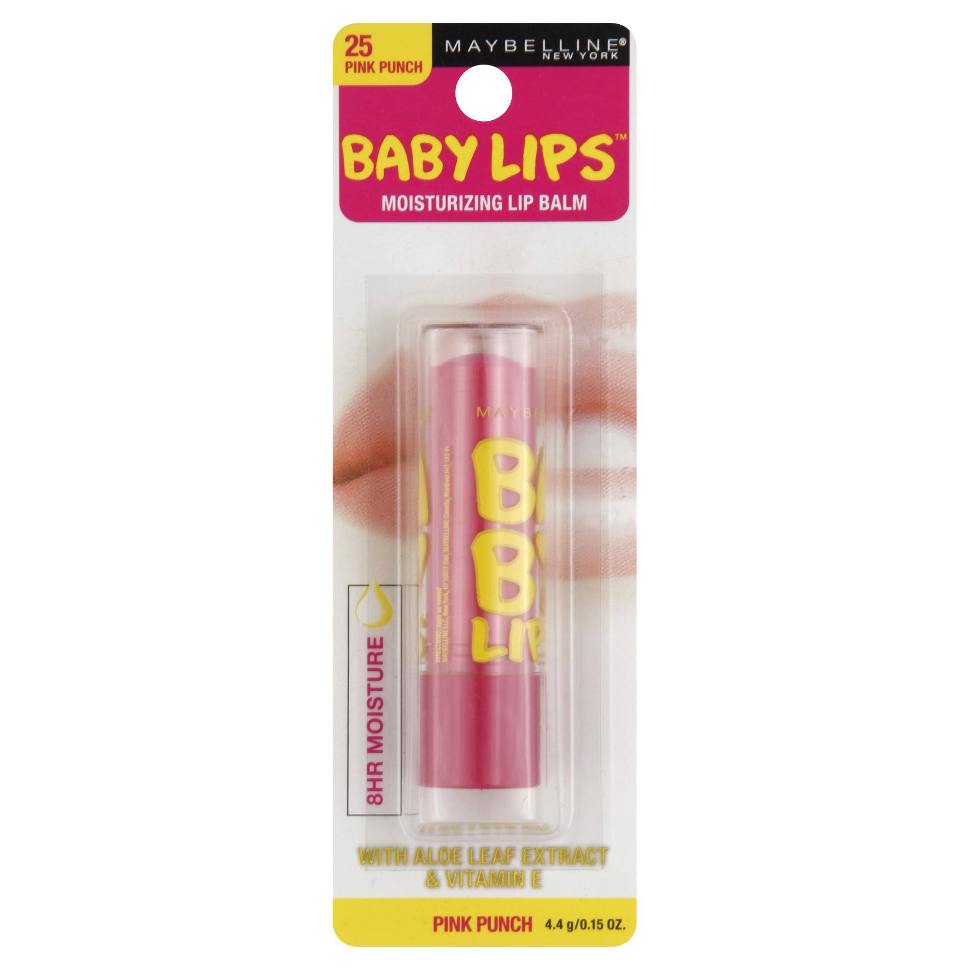 Maybelline Baby Lips Moisturizing Lip Balm - 25 Pink Punch, 4.4g