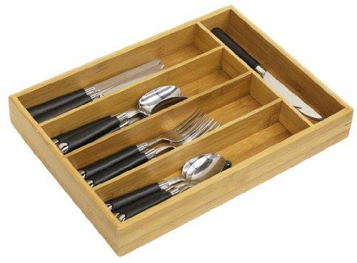 Home Basics Cutlery Tray - Bamboo