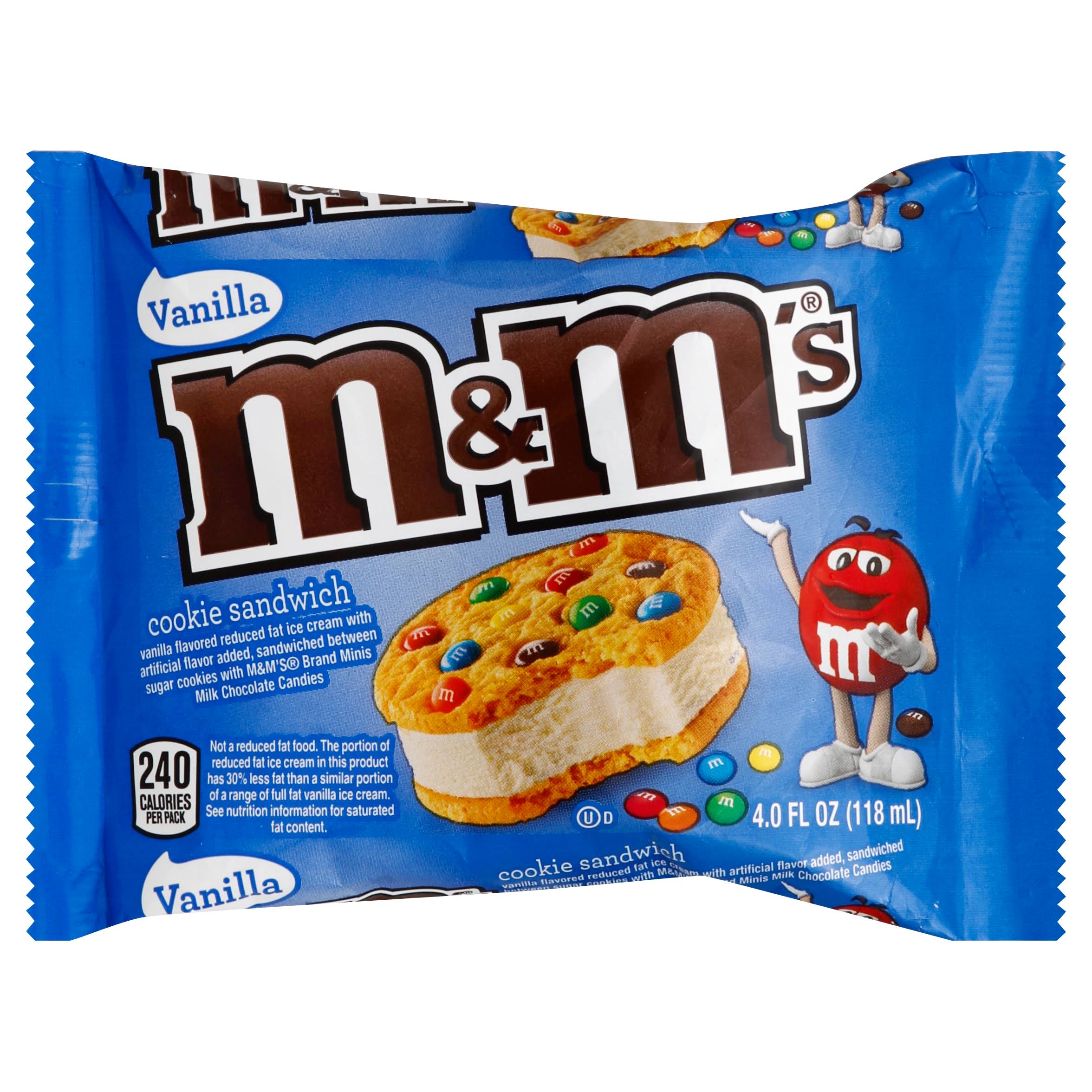 M & M Cookie Sandwich, Vanilla - 4 fl oz