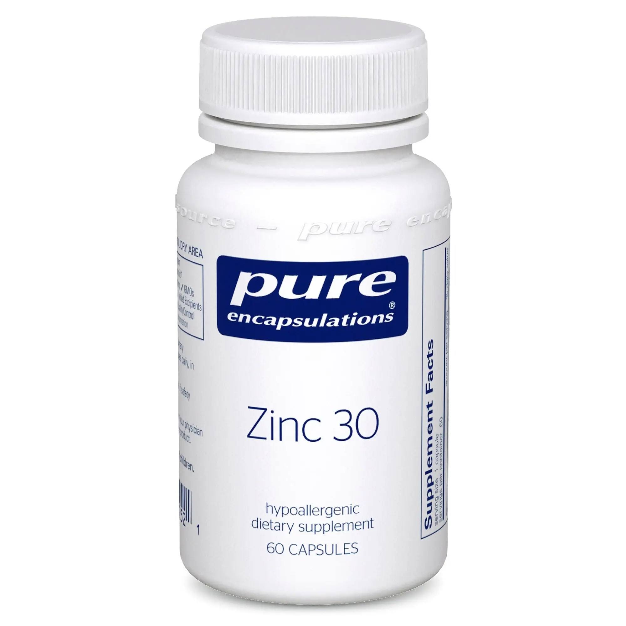 Pure Encapsulations - Zinc 30 - 60 Capsules