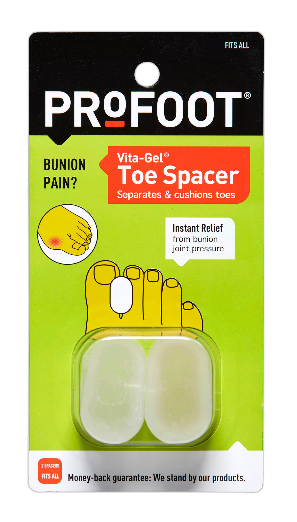 ProFoot Vita-Gel Toe Spacer - 2ct