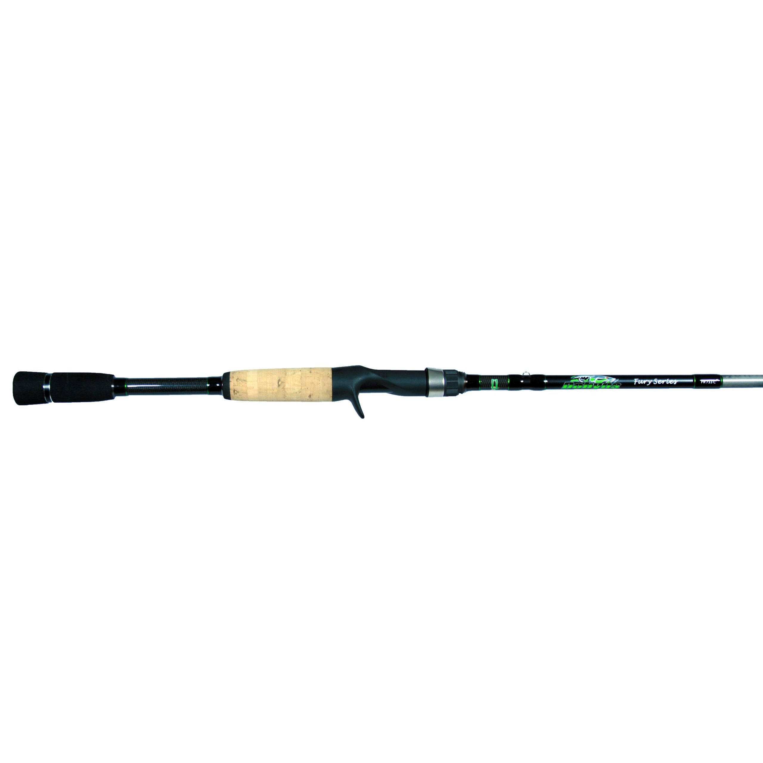 Dobyns Rods Fury Series 7’3” Casting Fishing Rod | FR735C | Mag Heavy Extreme Fast Action | Modulus Graphite Blank with Kevlar Wrapping | Fuji Reel