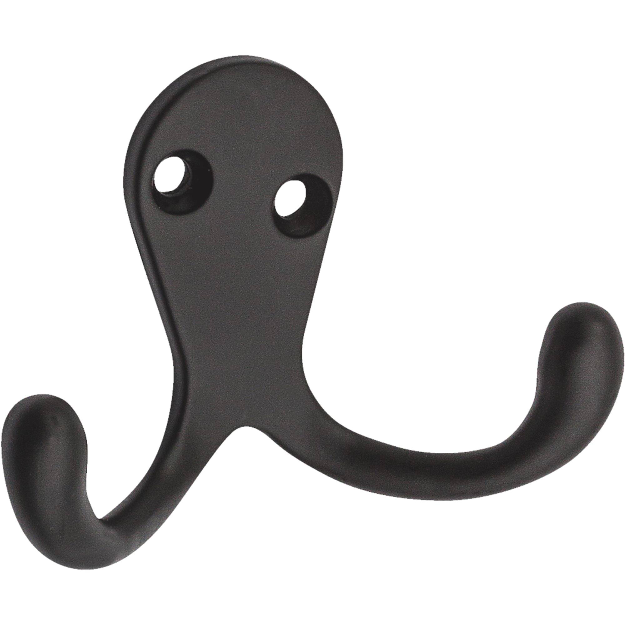 National Hardware N330-829 Double Clothes Hook, Oil Rubbed Bronze, 2-Pack