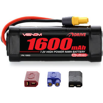 Venom NiMH Battery Universal Plug - 7.2v, 1600mAh, 6-Cell