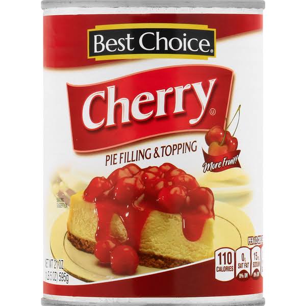 Best Choice Pie Filling & Topping, Cherry - 21 oz