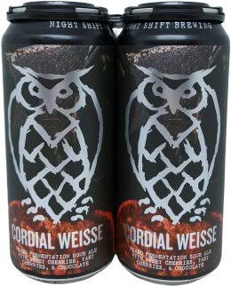 Night Shift Cordial Weisse 4 Pack Cans