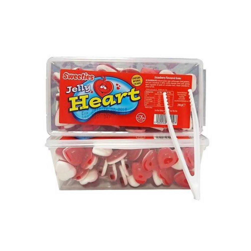 Sweeties Jelly Heart Gums - Strawberry, 200g