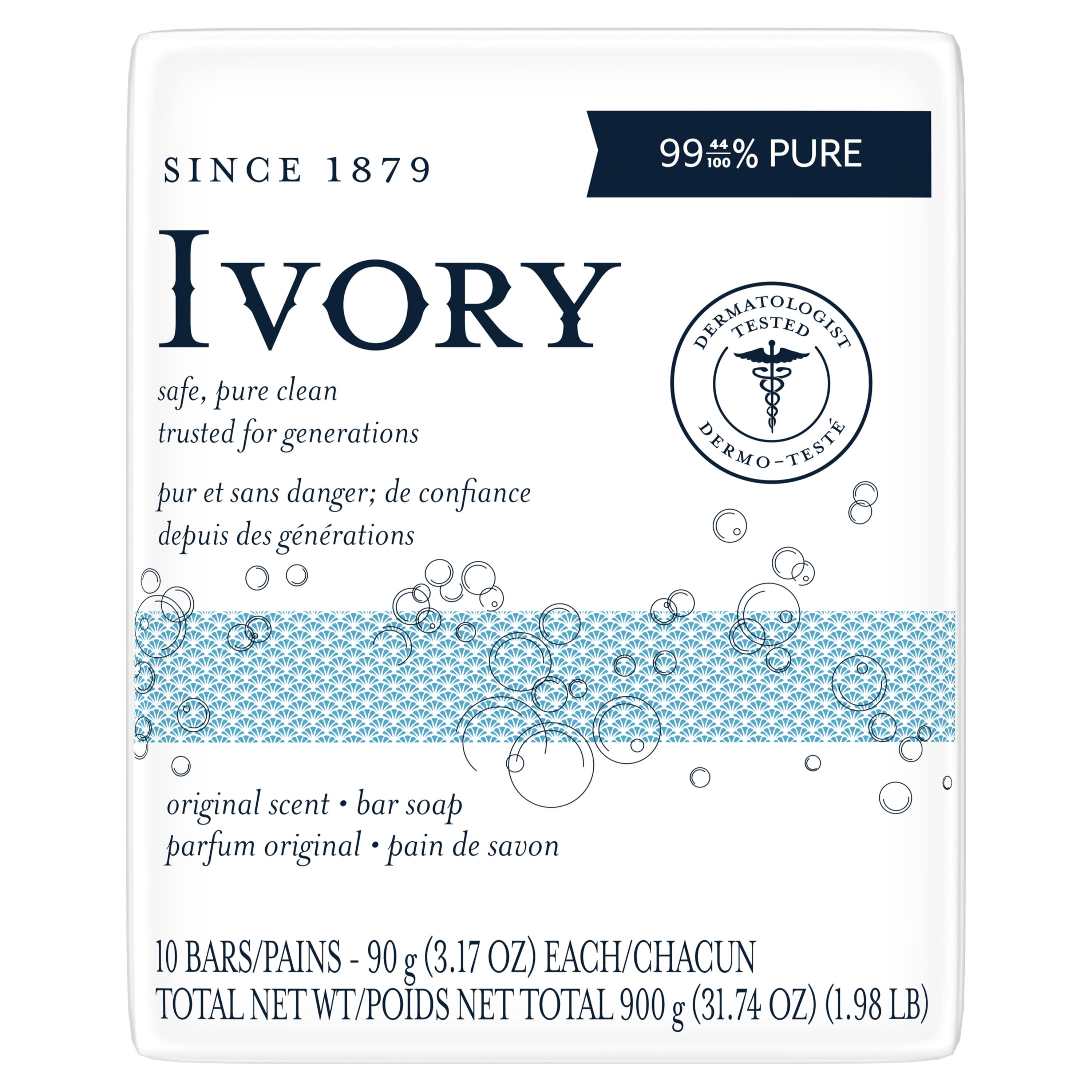 Ivory Original Personal Size Soap Bar - 3.17oz, 10ct