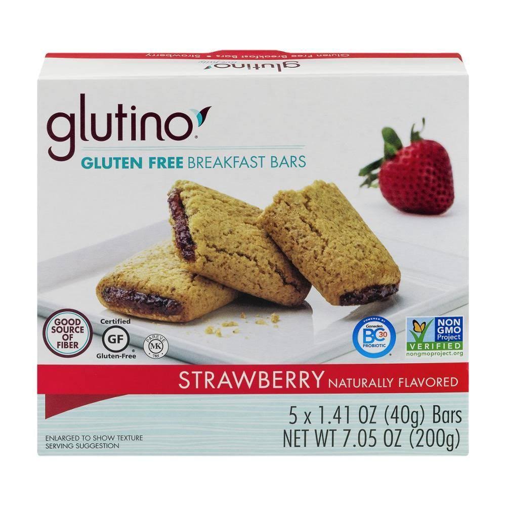 Glutino Gluten Breakfast Bars - Strawberry, 5ct
