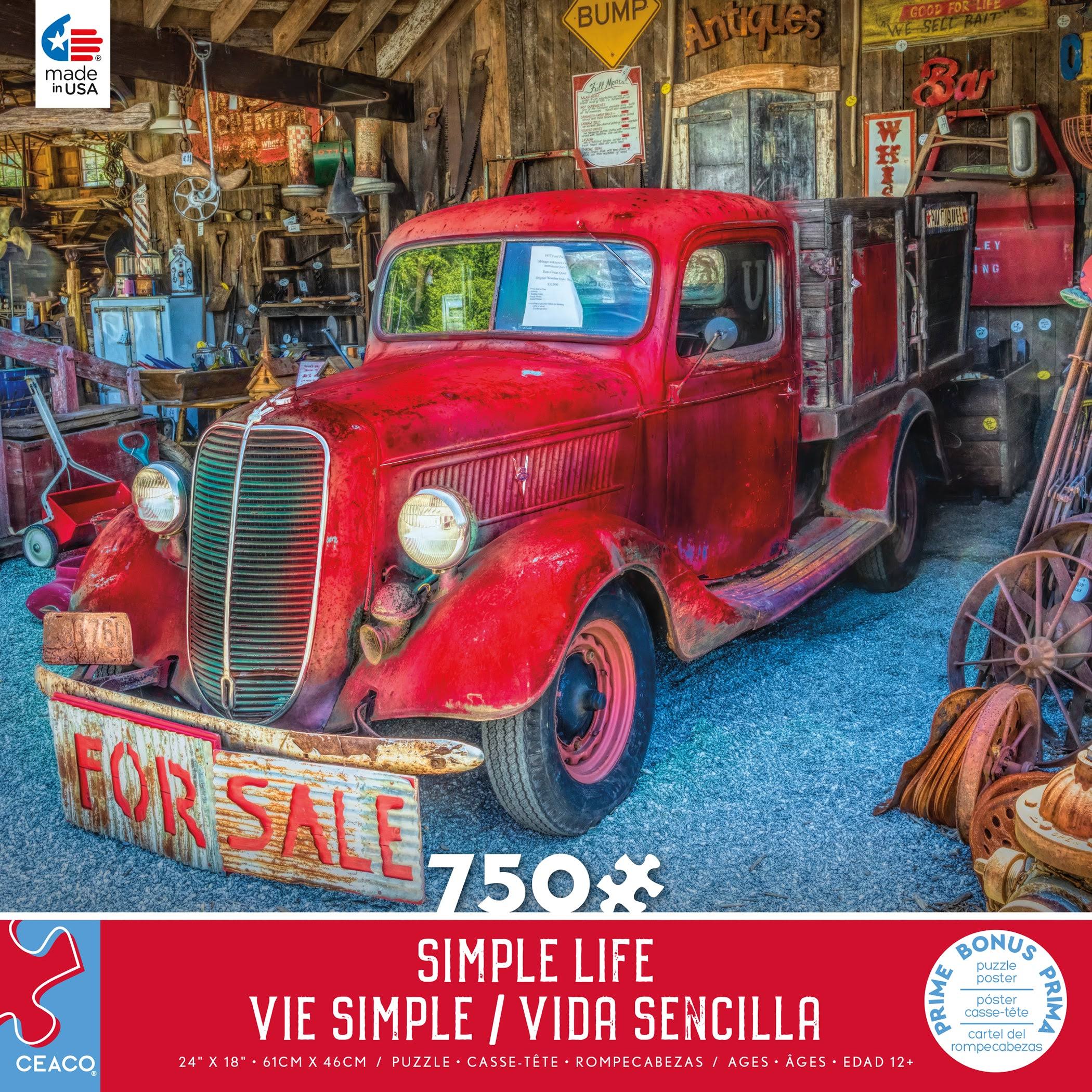 Ceaco - Simple Life - All in Red - 750 Piece Jigsaw Puzzle