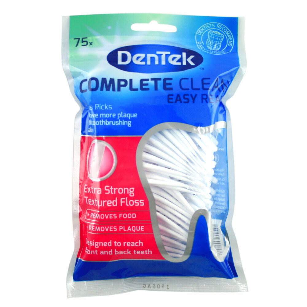 DenTek Complete Clean Floss - Fresh Mint, 75 ct