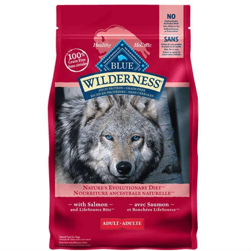 Blue Buffalo Wilderness Adult Dry Dog Food - Salmon, 11lbs