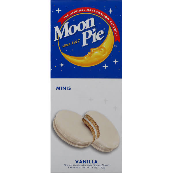 Moon Pie Pies, Vanilla, Minis - 6 pies, 6 oz