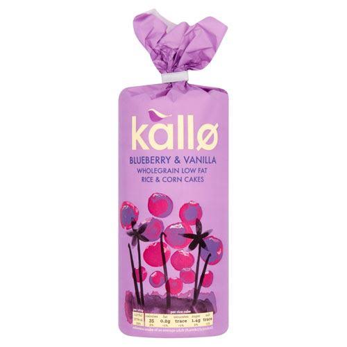 Kallo Blueberry and Vanilla Rice and Corn Cakes - 131g