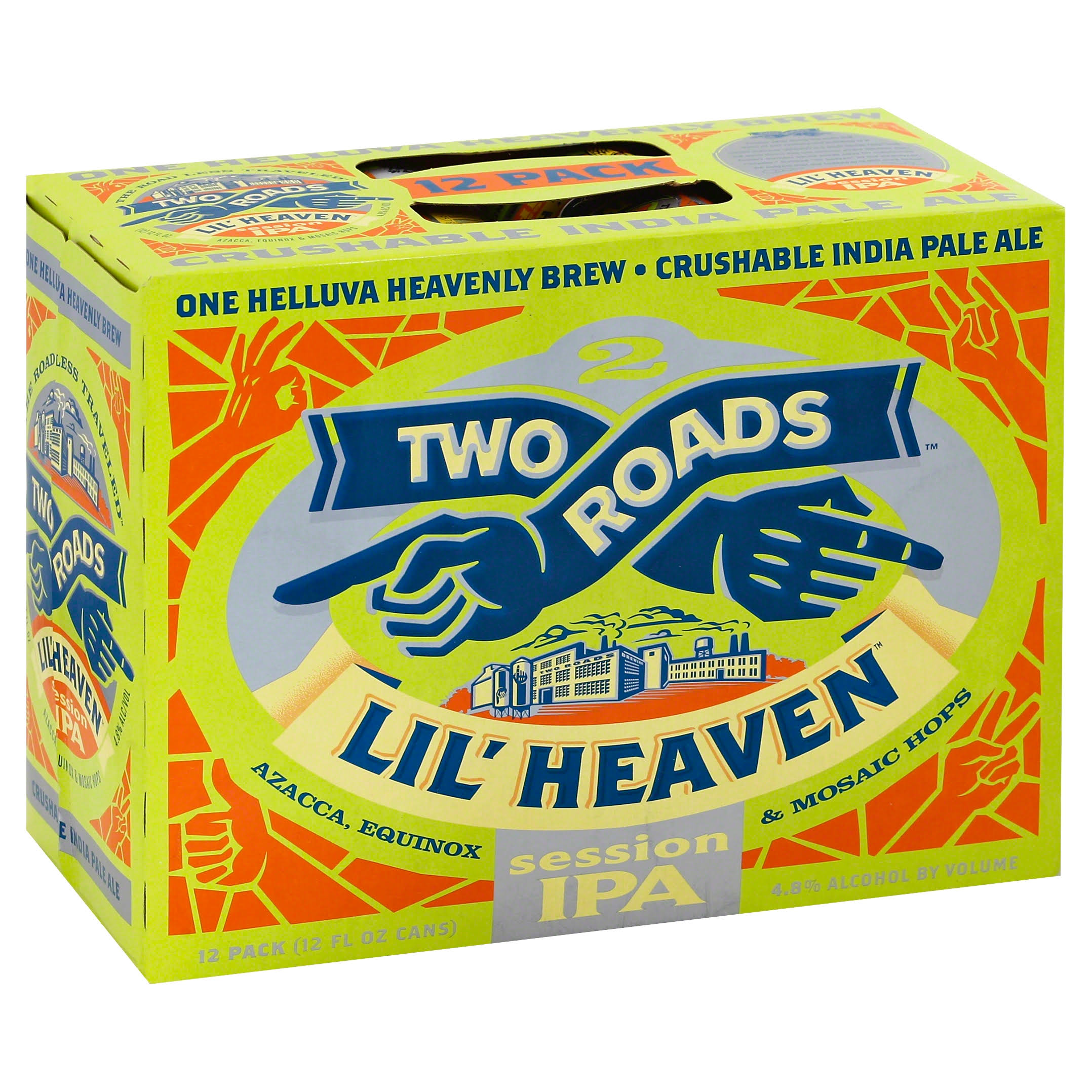 Two Roads Beer, Session IPA, Lil' Heaven, 12 Pack - 12 pack (12 fl oz cans)