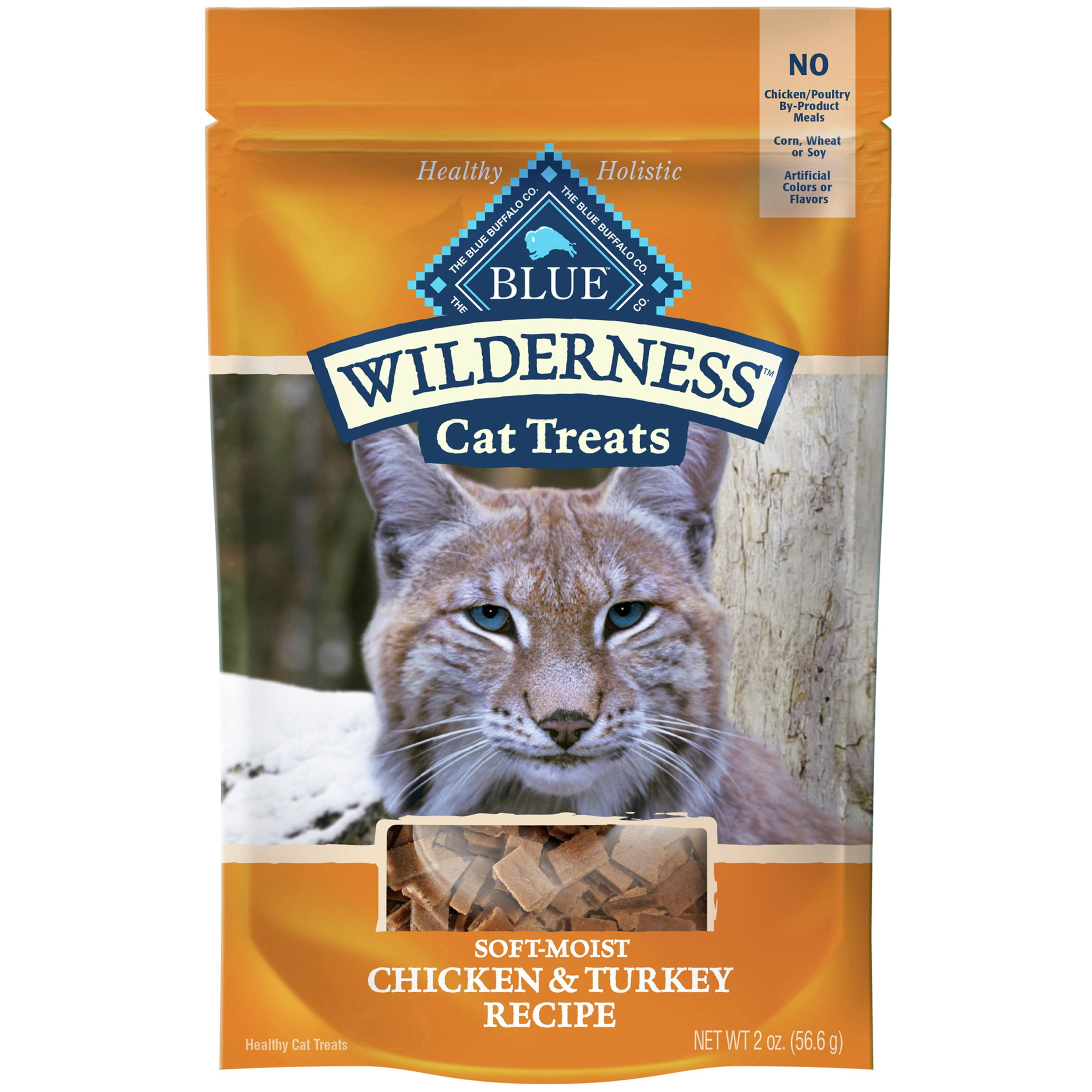 Blue Buffalo Wilderness Soft Cat Treats - Chicken and Turkey, 2oz