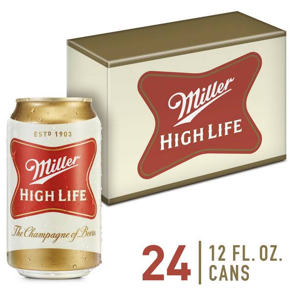 Miller High Life Beer - 24pk, 12oz Cans