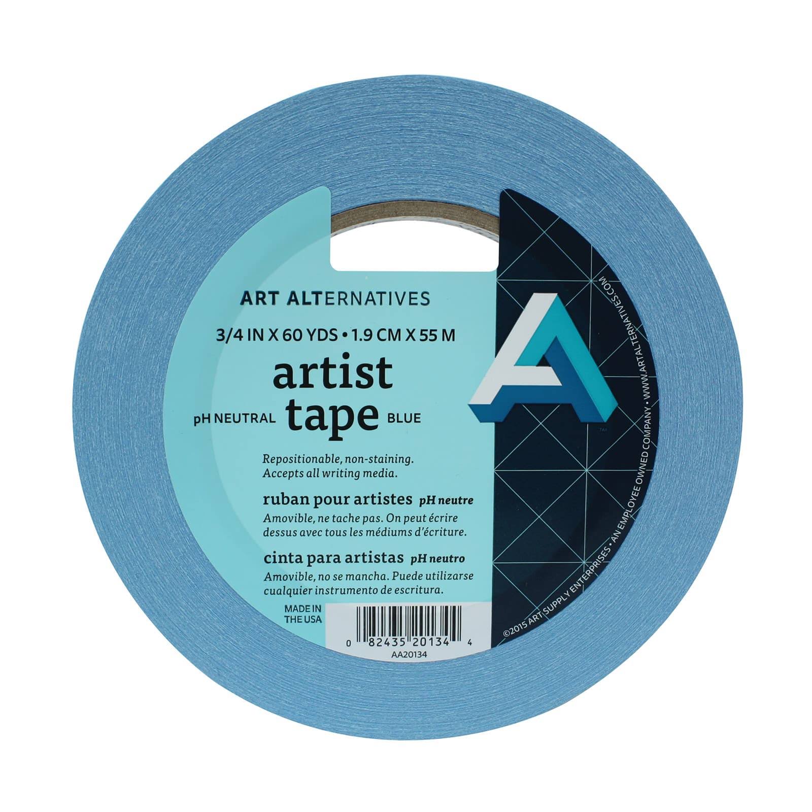 Art Alternatives Artist Tape, Blue, 3/4 inch