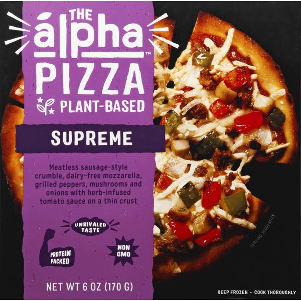 The Alpha Pizza, Plant-Based, Supreme - 6 oz