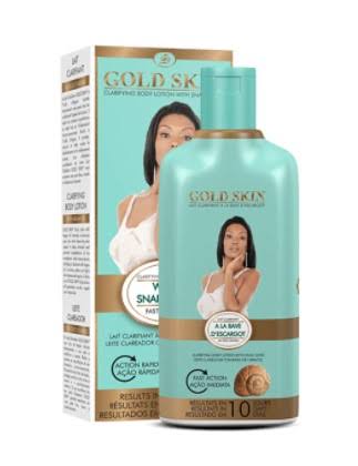 Gold skin clarifying body lotion with snail slime 15 oz