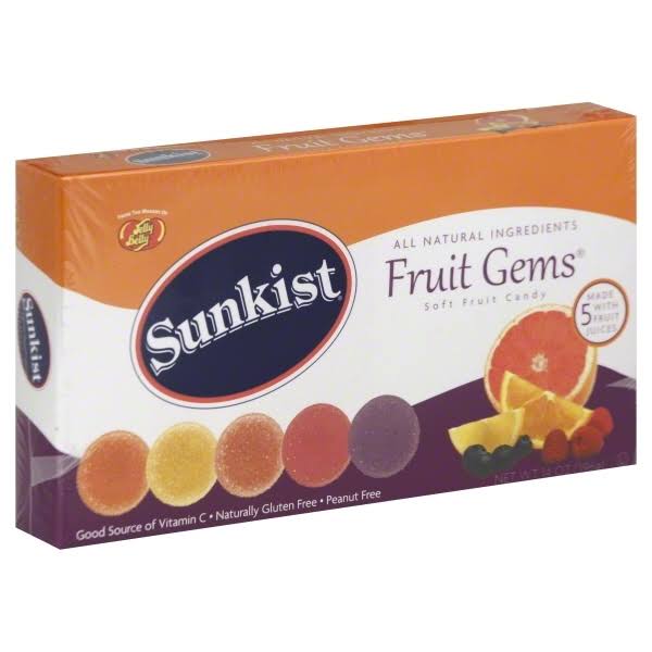 Jelly Belly Sunkist Fruit Gems Soft Candy - 14oz