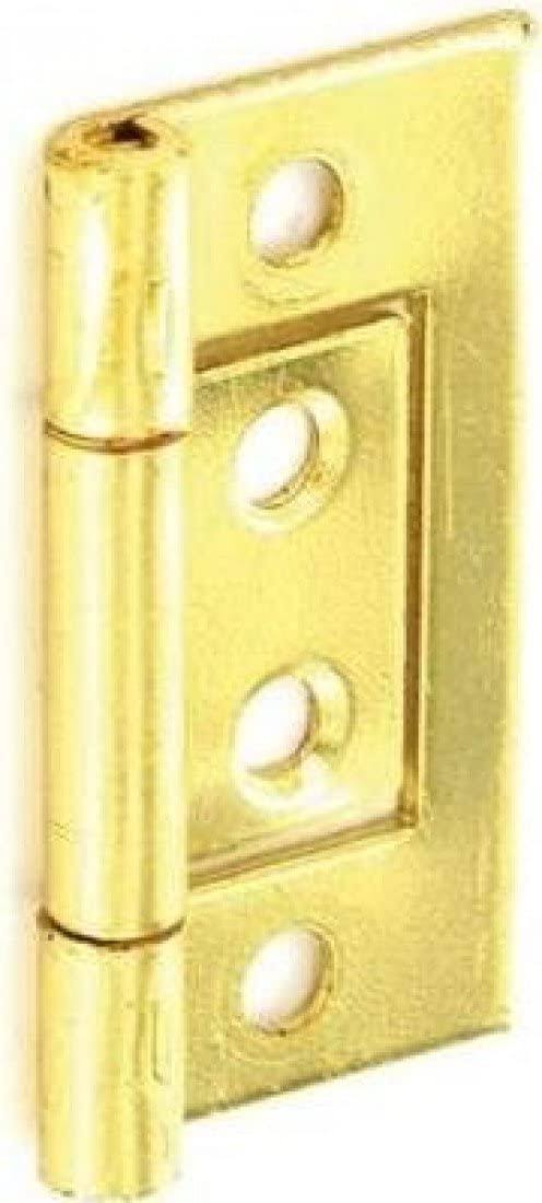 Securit Flush Hinges Brass Plated 50mm S4402