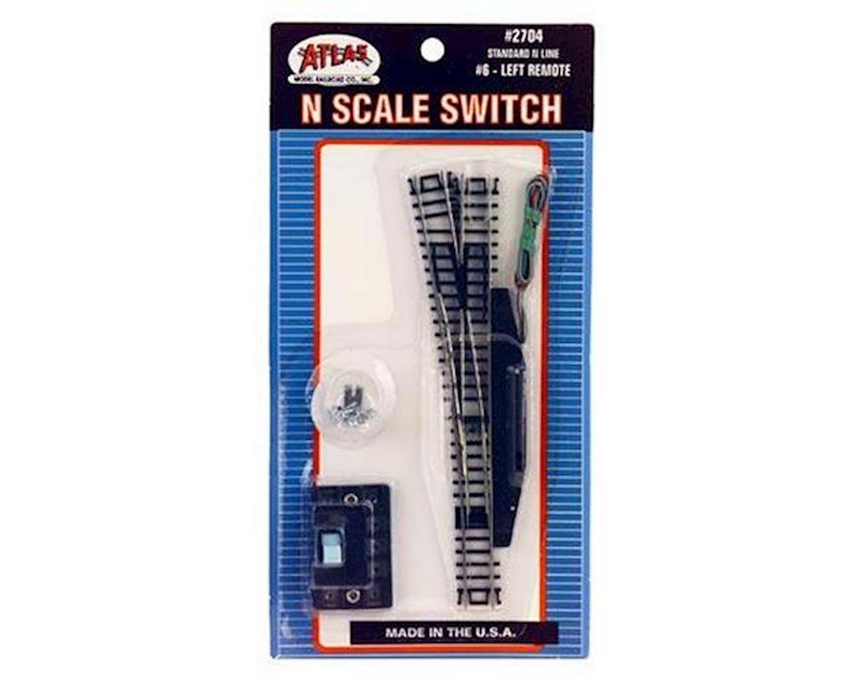 Atlas 2704 N Scale Switch Track #6 Turnout Remote - Code 80, Left Hand