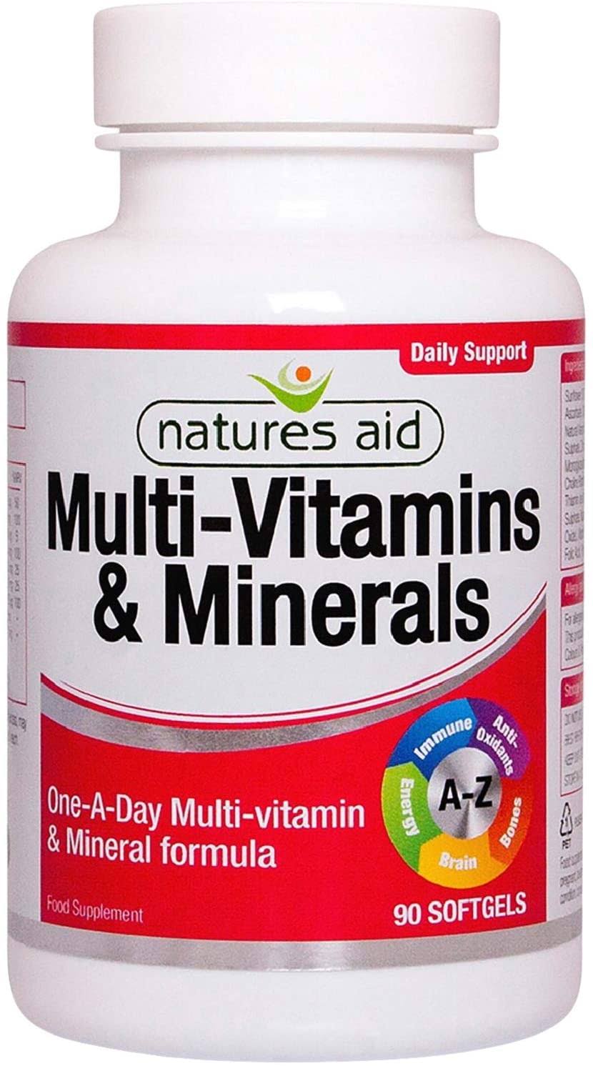 Natures Aid Multi-Vit & Minerals - 90 Capsules