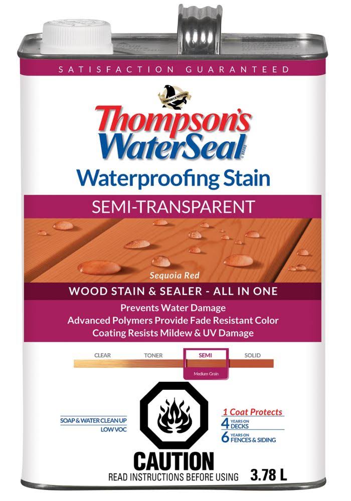 Thompson's Waterseal WP Stain SEMI - Sequoia Red