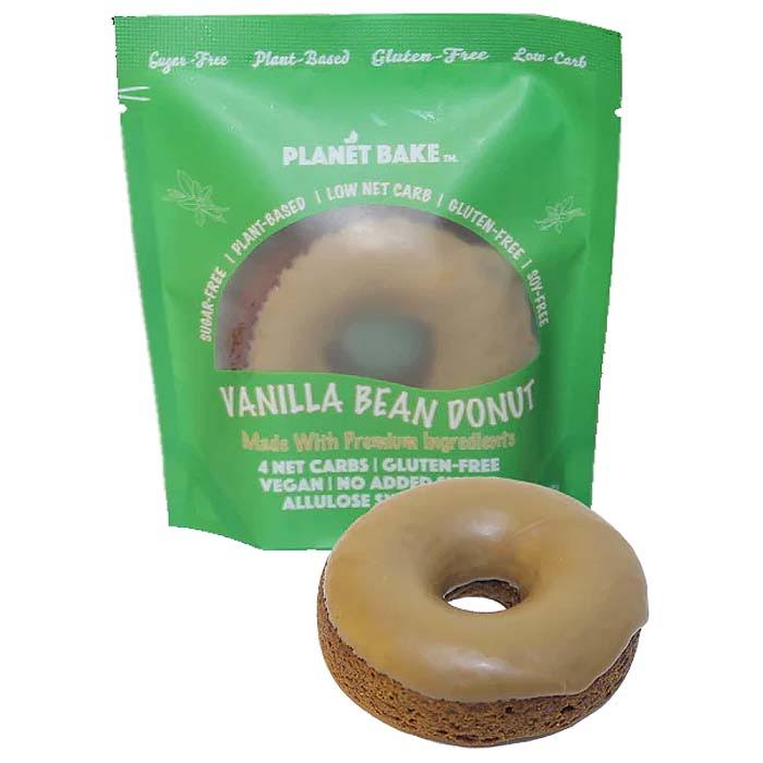 Planet Bake Sugar-Free Vegan Real Vanilla Bean Donuts - 60 Grams - Delivered by Mercato