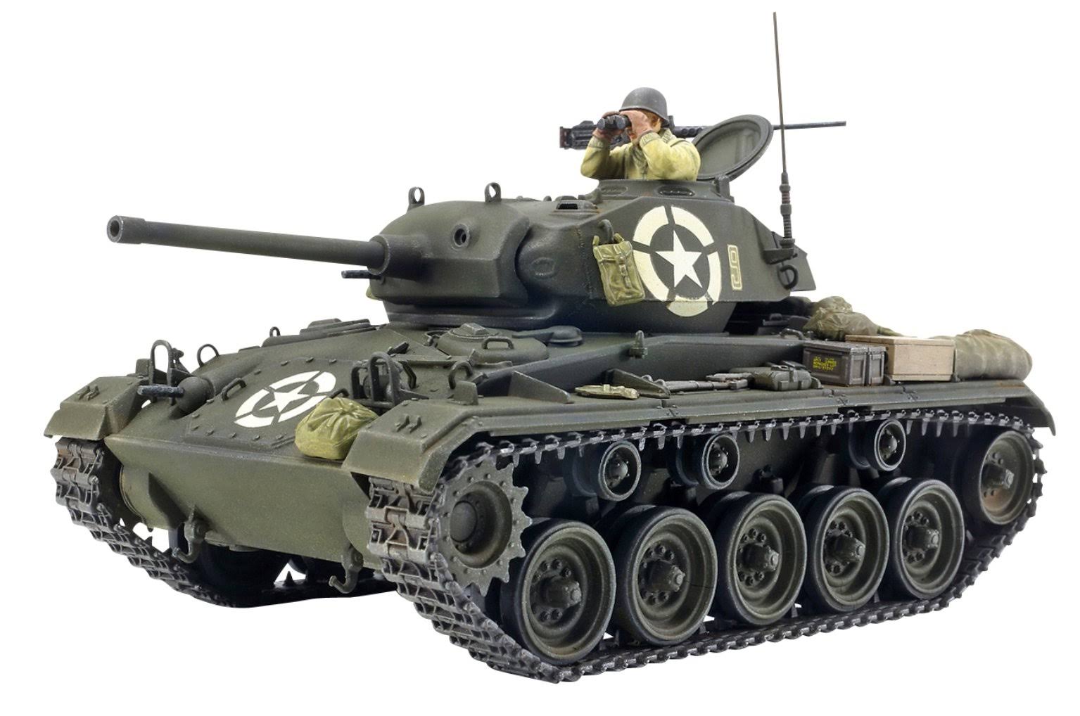 Tamiya M24 Chaffee U.S. Light Tank Plastic Model Kit - 1:35 Scale