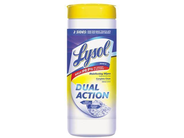 Lysol Dual Action Disinfecting Wipes - Citrus Scent, 35 ct