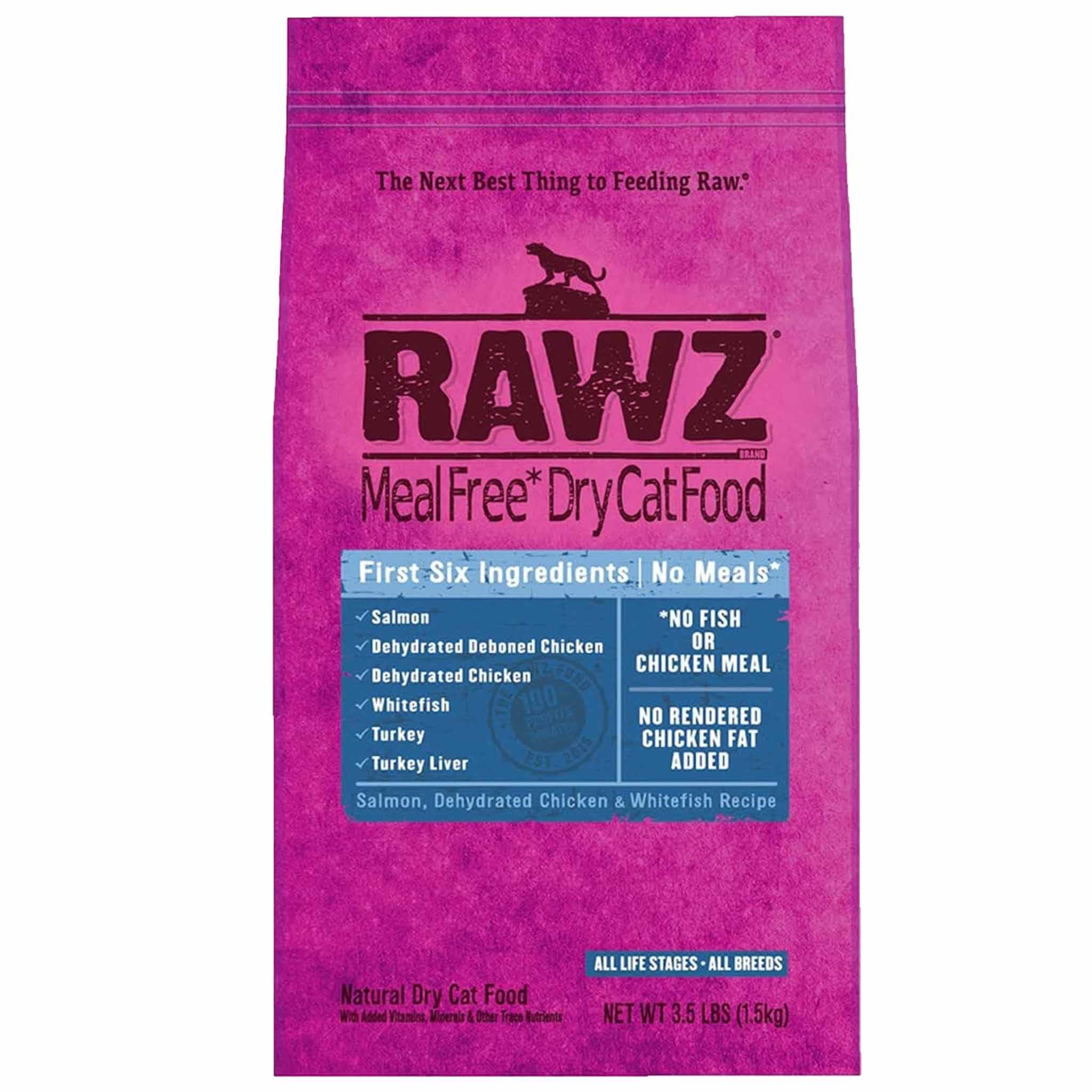 Rawz Grain-Free Salmon Fish Cat Food - 1.59kg