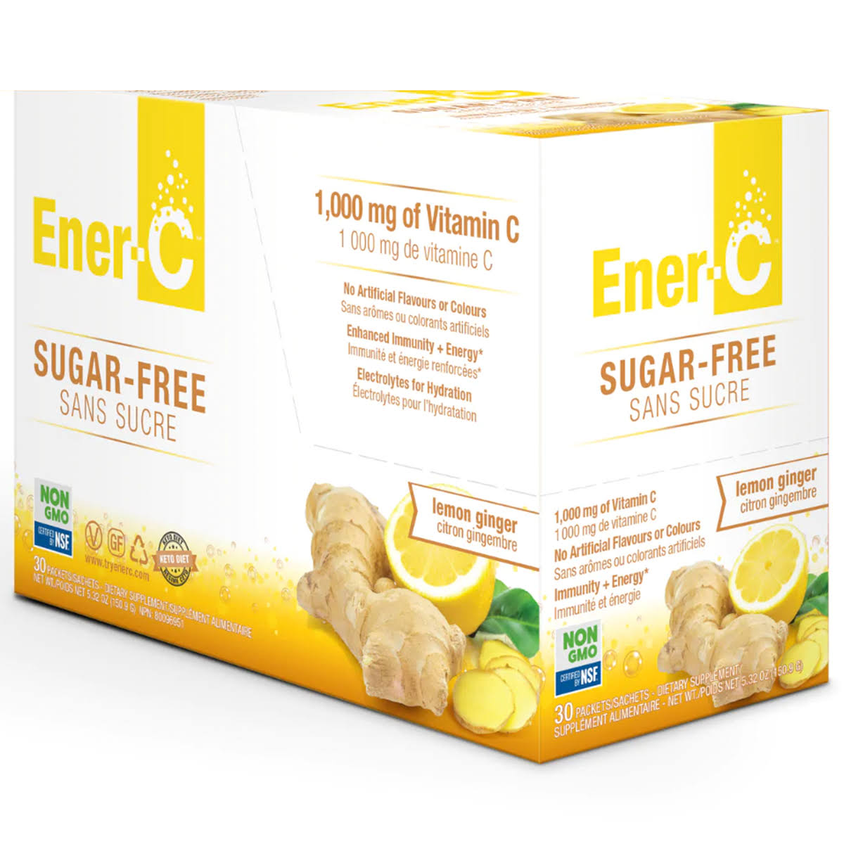 Ener-C - Sugar Free, Lemon Ginger