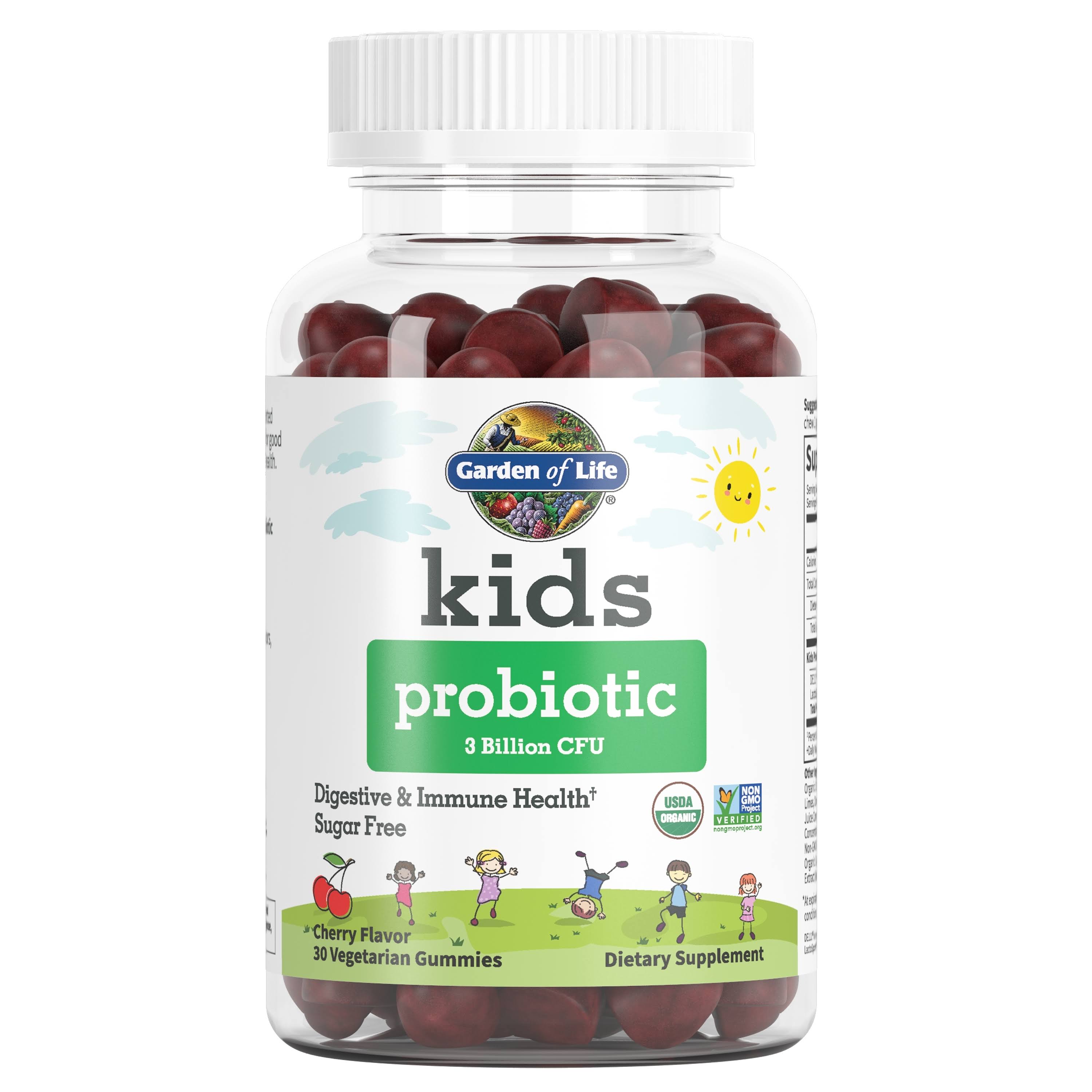Garden of Life, Kids, 3 Billion CFU, 30 Probiotic Cherry Gummies