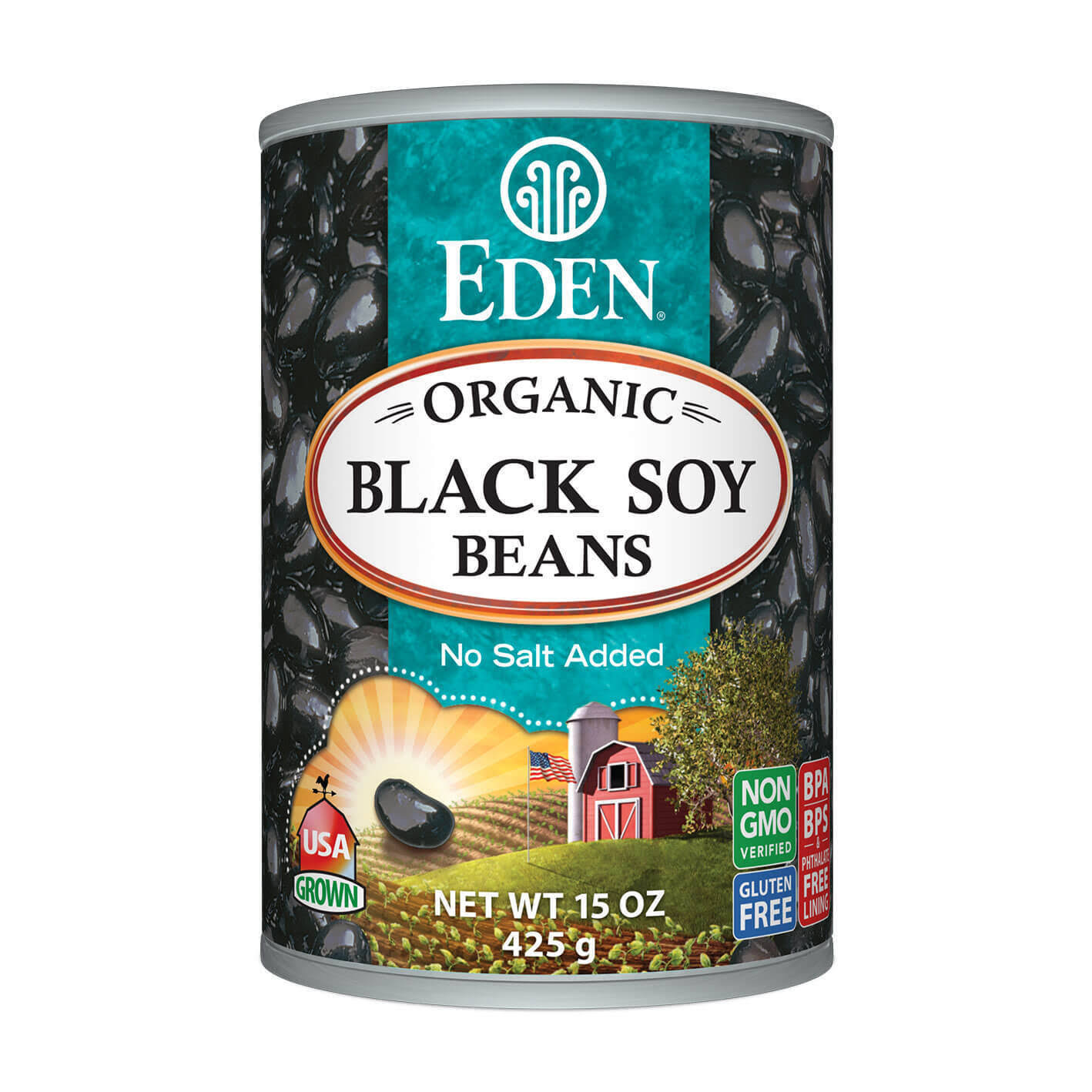 Eden Foods Organic Black Soy Beans - 15oz