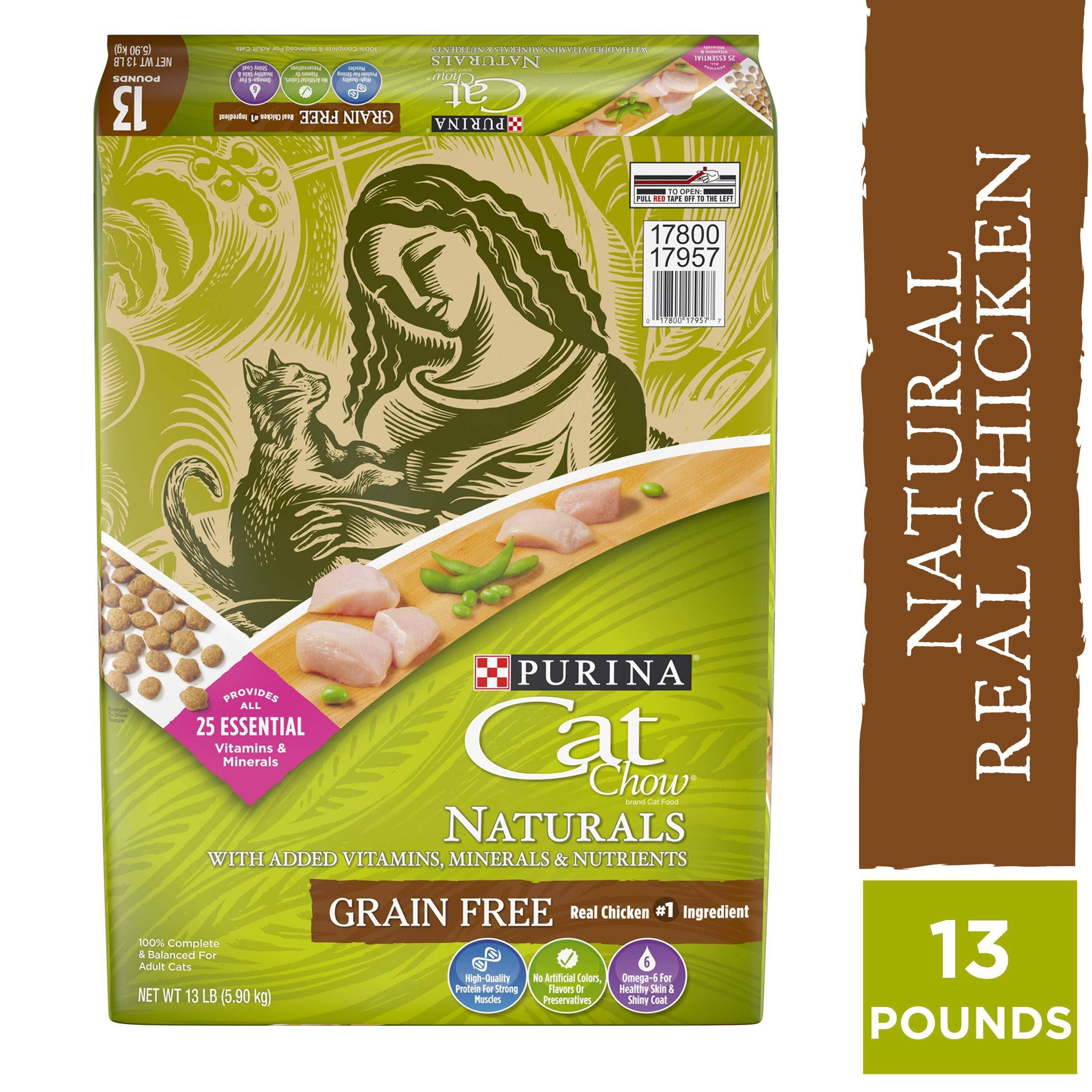 Purina Cat Chow Grain Free, Natural Dry Cat Food, Naturals with Real Chicken - 5.9kg. Bag | Cats | Delivery guaranteed | Best Price Guarantee