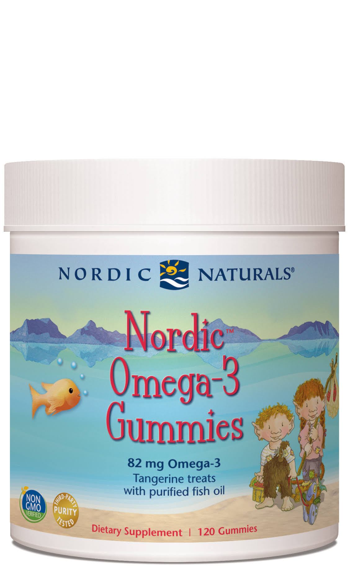 Nordic Naturals Nordic Omega-3 Gummies Dietary Supplement - 82mg, 120 Gummies