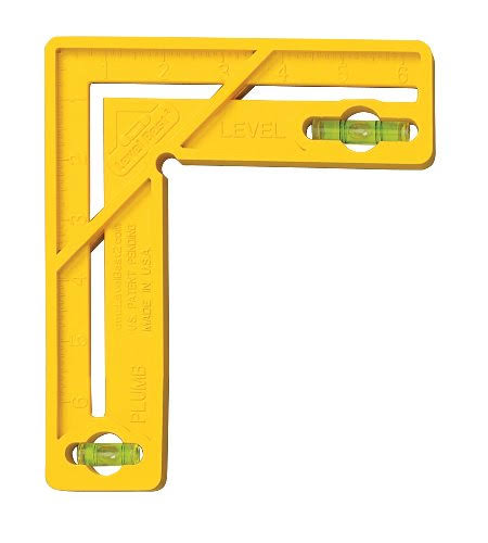 Level Best 4 in 1 Multi Tool Square - Yellow, 6"