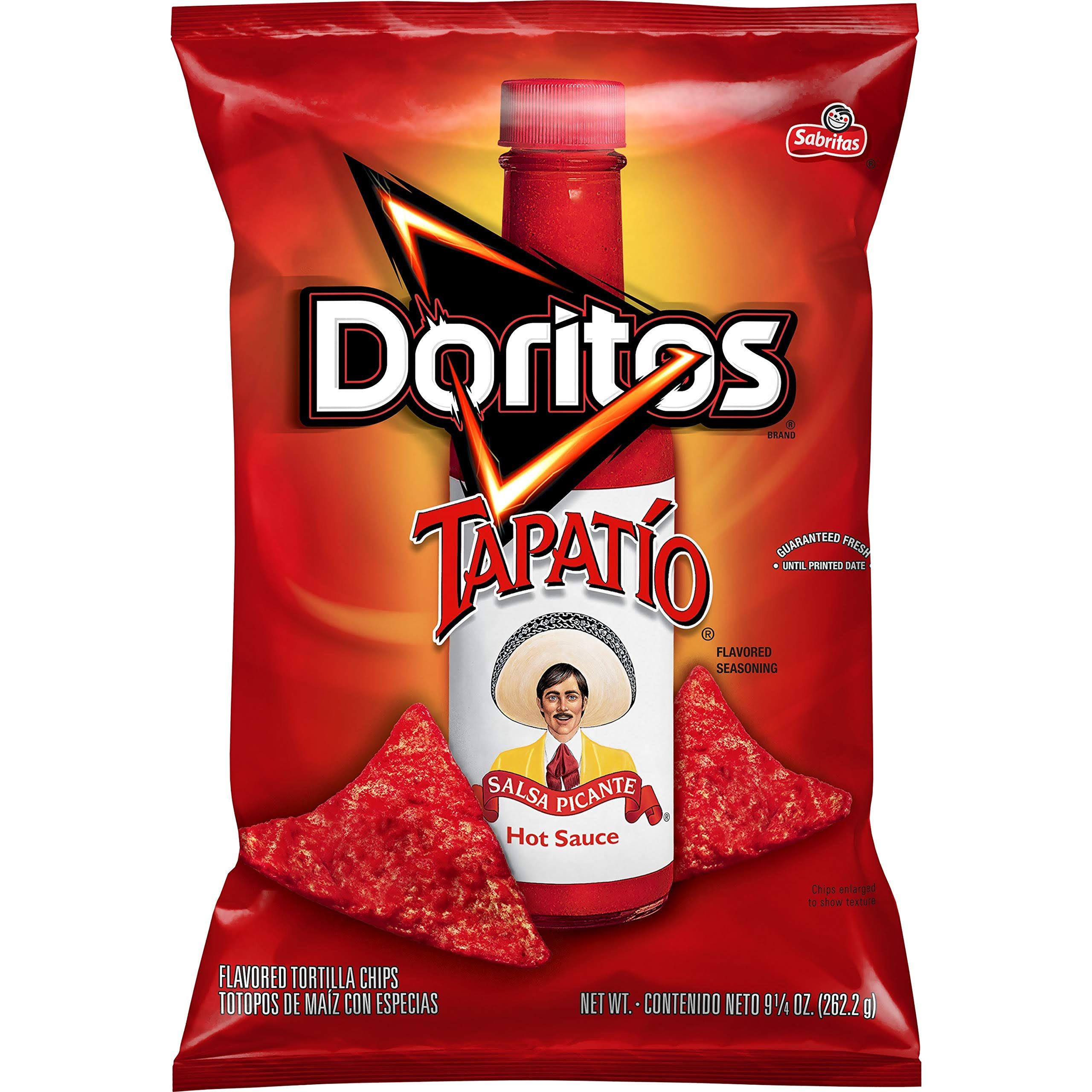 Doritos Tortilla Chips Tapatio Bag, 9.25 Ounce