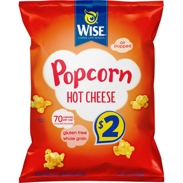 Wise Popcorn, Hot Cheese - 3 oz