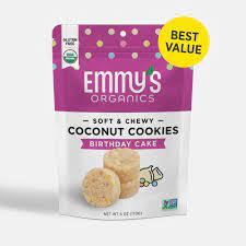Emmy's Organics Birthday Cake Classic Coconut Cookies - 6 oz