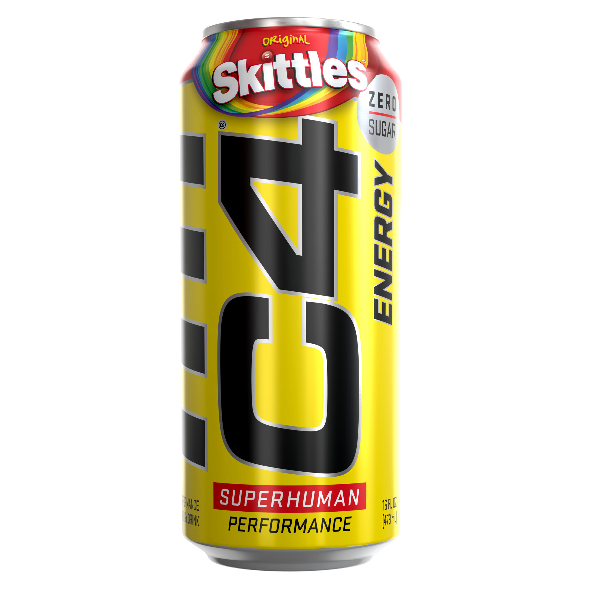 C4 Energy Drink, Zero Sugar, Original Skittles - 16 fl oz