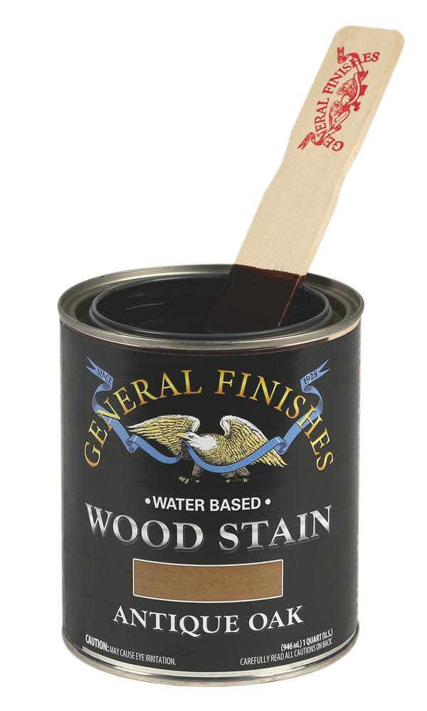 General Finishes Water Based Wood Stain - Antique Oak, 1qt